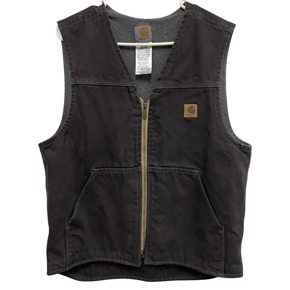 Vintage Y2K Carhartt Vest Hand dyed black